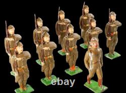 10 INFANTERIE FRANCE plomb creux G. M. / peinture d'origine