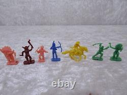 182 X Miniature Indiens & Cowboy DDR Design Jouet Vintage À 1970 Konvolut