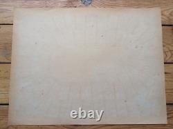 1872 RARE ANCIEN PLATEAU PAPIER JEU DE L'OIE JEU MILITAIRE Epinal Militaria