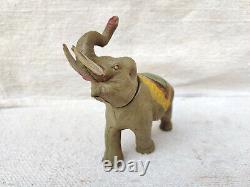 1930s Vintage Rugissant Éléphant Animal Sauvage Celluloïd Jouet Japon Collection