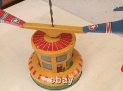 1950's Carrousel D'avions Dans Sa Boite Made In France