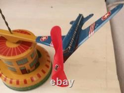 1950's Carrousel D'avions Dans Sa Boite Made In France