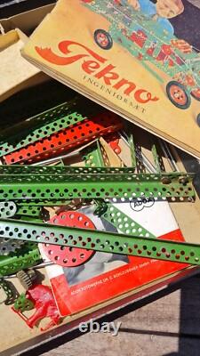 2 Anciennes Boites De Jeux Construction Fekno Meccano Allemand Avec Notice