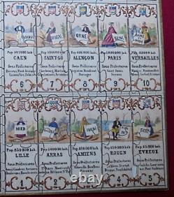 3 Puzzles anciens Les Départements en Action Matenet Bussière, vers 1880