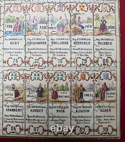 3 Puzzles anciens Les Départements en Action Matenet Bussière, vers 1880