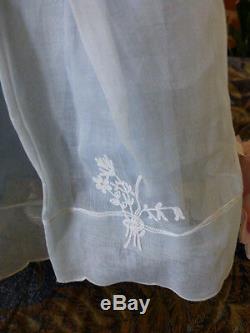 48cm belle poupée GéGé années 40, tout d origine, robe organdi bleue superbe