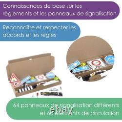 AKTIV lernen Ensemble de Panneaux de signalisation étendus, 124 pièces magné