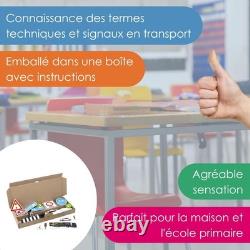 AKTIV lernen Ensemble de Panneaux de signalisation étendus, 124 pièces magné