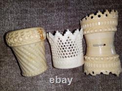 ANCIENNES PIECES DE JEU SCULTEES EN OS DE BOVIN XIXème DIEPPE