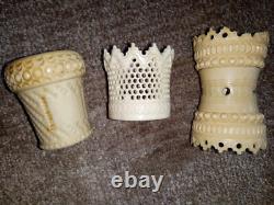 ANCIENNES PIECES DE JEU SCULTEES EN OS DE BOVIN XIXème DIEPPE