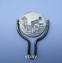 ANCIEN thaumatrope FRANCAIS érotique JEU JOUET OPTIQUE PRE-CINEMA Ca 1930 24 mm