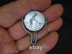 ANCIEN thaumatrope FRANCAIS érotique JEU JOUET OPTIQUE PRE-CINEMA Ca 1930 24 mm