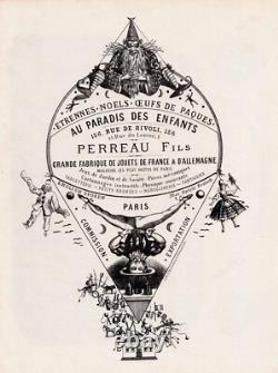 AU PARADIS DES ENFANTS 1870 / jeu jouet ancien magie