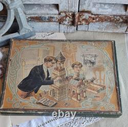 Ancien Boite Construction Pierre Le Castor Fb Paris Jouet