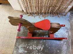 Ancien Cheval Bascule En Bois Annees 60 Jouet Ancien Pour Enfants Ou Decoration