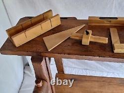Ancien Etabli En Bois Outil Jouet enfant Déco Vintage