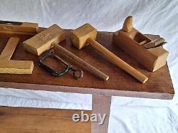 Ancien Etabli En Bois Outil Jouet enfant Déco Vintage