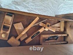 Ancien Etabli En Bois Outil Jouet enfant Déco Vintage