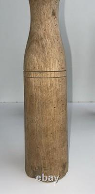 Ancien Grand Jeu de 8 Quilles en Bois de Bistrot, Café