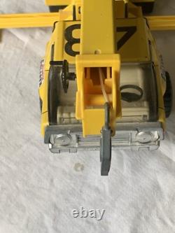 Ancien JOUSTRA Jouet ancien CAMION-GRUE modèle GOLIATH en tôle Années 70