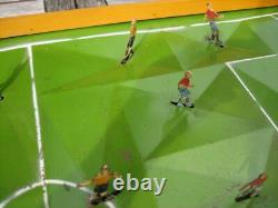 Ancien Jeu Babby Foot de table Vintage TECHNI-FOOT en Bois & Métal 90 cm