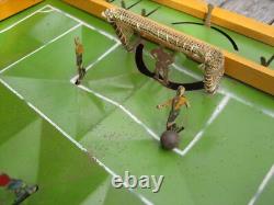 Ancien Jeu Babby Foot de table Vintage TECHNI-FOOT en Bois & Métal 90 cm