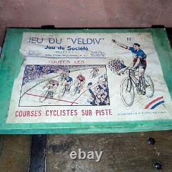 Ancien Jeu Du Veldiv N°0, jeu cyclisme C. 1933 tour de France course sur piste