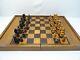 Ancien Jeu Echec Et Jacquet Trictrac Backgammon Coffret Bois Old Chess Game