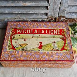 Ancien Jeu Peche A La Ligne Pour Enfant Unis France