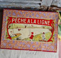 Ancien Jeu Peche A La Ligne Pour Enfant Unis France