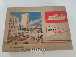 Ancien Jeu Solido Car Voiture Miniature Bati 1000 Boite Notice Dinky Coffret B12