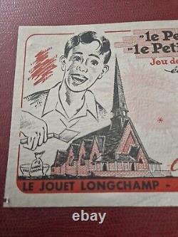 Ancien Jeu de construction Le Petit Architecte / Maçon. Jouet LONGCHAMP 1950