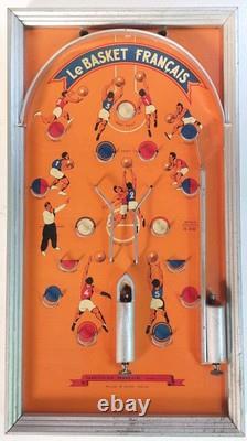 Ancien Jeu en Bois Le Basket Français Années 40 Samud Jeu de Table Flipper