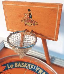 Ancien Jeu en Bois Le Basket Français Années 40 Samud Jeu de Table Flipper
