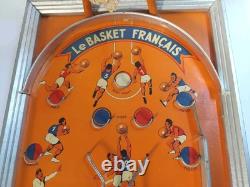 Ancien Jeu en Bois Le Basket Français Années 40 Samud Jeu de Table Flipper