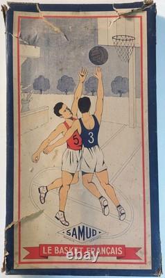 Ancien Jeu en Bois Le Basket Français Années 40 Samud Jeu de Table Flipper