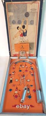 Ancien Jeu en Bois Le Basket Français Années 40 Samud Jeu de Table Flipper