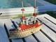 Ancien Jouet Bateau En Tôle Orobr Germany Toy Battleship Kriegschiff 1910/1920