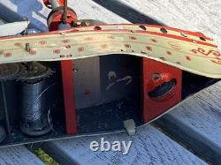 Ancien Jouet Bateau en Tôle OROBR GERMANY Toy Battleship Kriegschiff 1910/1920