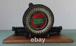 Ancien Jouet Machine à Écrire SIMPLEX TYPEWRITER Spécial 1908 (U. S. A)