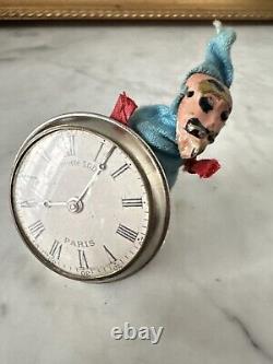 Ancien Jouet Montre À Système Gousset JACK IN THE BOX Diablotin A. O SGDG Paris