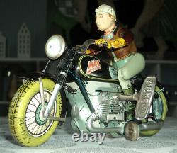 Ancien Jouet Tôle Moto Motorrad Mac 700 Arnold 1950 Toys Made In Us Zone Germany