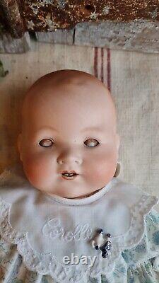Ancien Petit Bebe A. Marseille 351 3 Tete Pleine Poupee Jouet Jeux