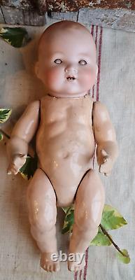 Ancien Petit Bebe A. Marseille 351 3 Tete Pleine Poupee Jouet Jeux