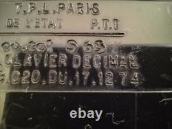 Ancien Téléphone Orange CASIMIR Vintage à clavier numérique années 70