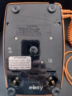 Ancien Téléphone Orange CASIMIR Vintage à clavier numérique années 70