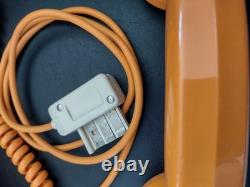 Ancien Téléphone Orange CASIMIR Vintage à clavier numérique années 70