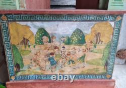 Ancien Theatre De Guignol En Bois Jouet Jeux Enfant Poupee