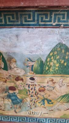 Ancien Theatre De Guignol En Bois Jouet Jeux Enfant Poupee