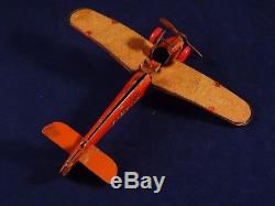 Ancien avion tôle lithographiée Penny toy Germany 1930 Distler Technofix
